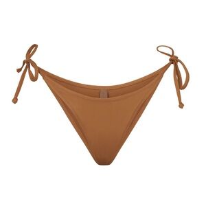 SKIMS Tan Tie-Side Bikini Bottom 4X NWT Adjustable Swim Bottom